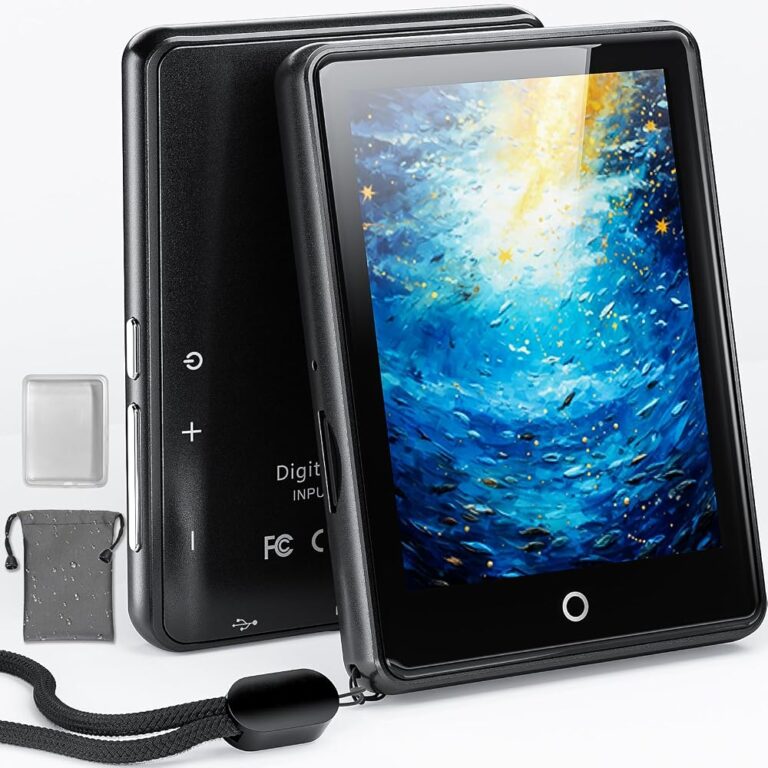 Lettore MP3 ODEJOI M17 nero con touchscreen da 2,8 pollici e cordino