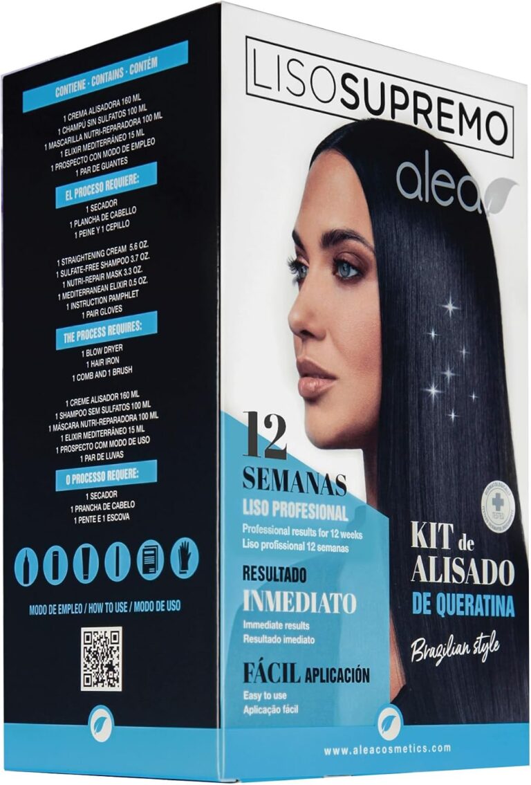 Kit lisciante ALEA Liscio Supremo con crema lisciante, shampoo senza solfati, maschera ed elisir