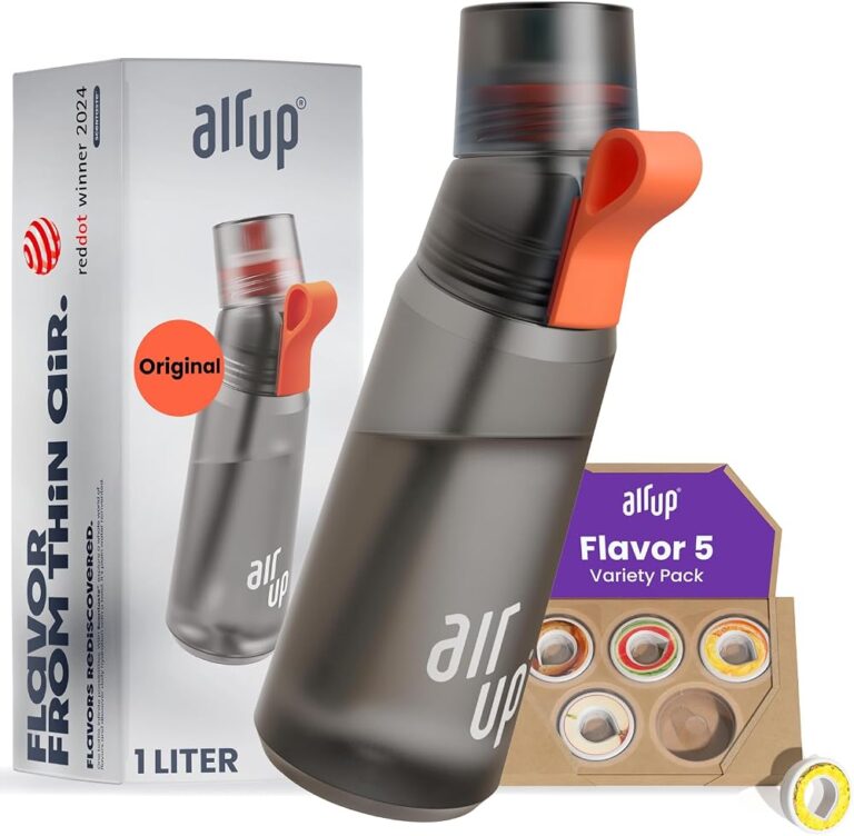 Borraccia air up Gen 2 da 1 litro grigio antracite con confezione di pod Flavor 5