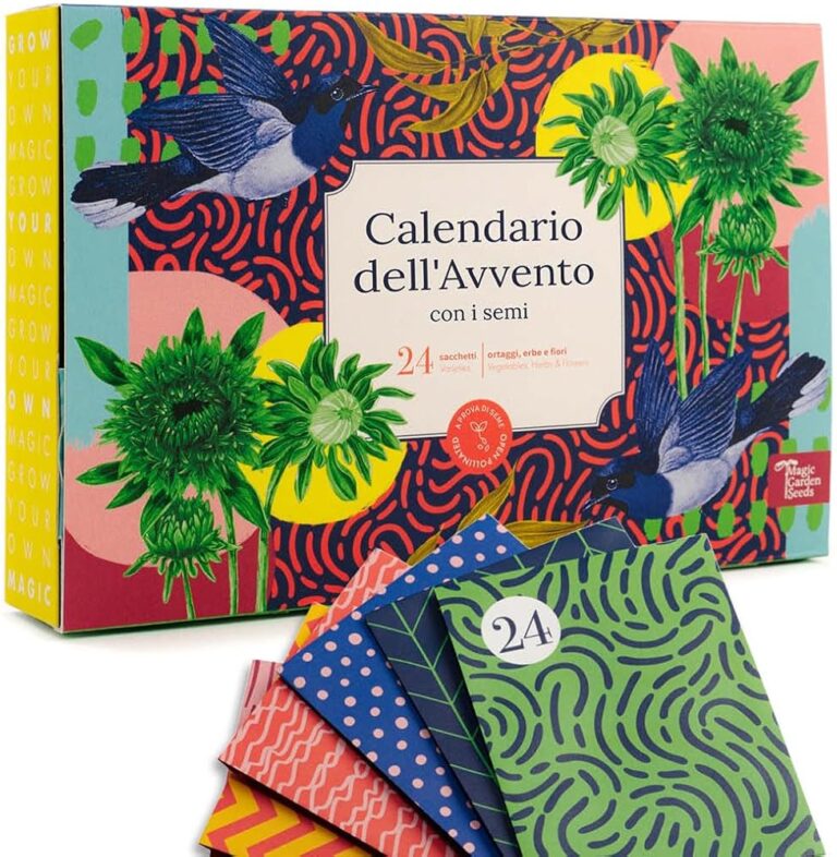 Calendario dell'Avvento Magic Garden Seeds con bustine di semi decorate