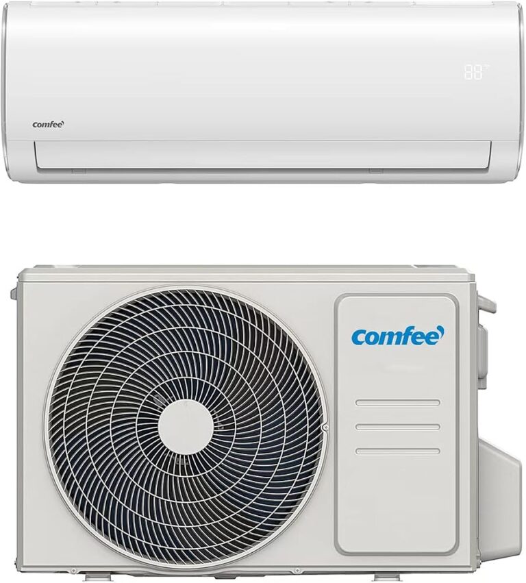 Condizionatore Comfee Tropical 12000 BTU: split interno bianco e unità esterna
