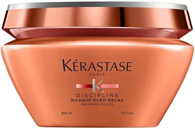 Vasetto della maschera lisciante anticrespo Kérastase Discipline Oléo-Relax da 200 ml