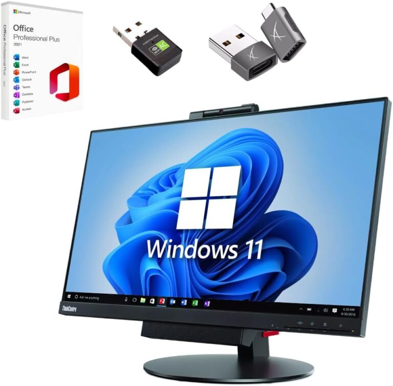 PC all-in-one Lenovo ThinkCentre TIO24 Gen3 da 24 pollici ricondizionato