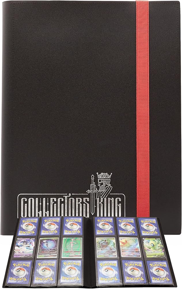 Raccoglitore per carte collezionabili Collectors King con 9 tasche per pagina e capienza di 360 carte
