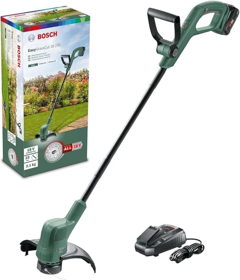 Tagliabordi a batteria Bosch EasyGrassCut 18V-230 verde con batteria