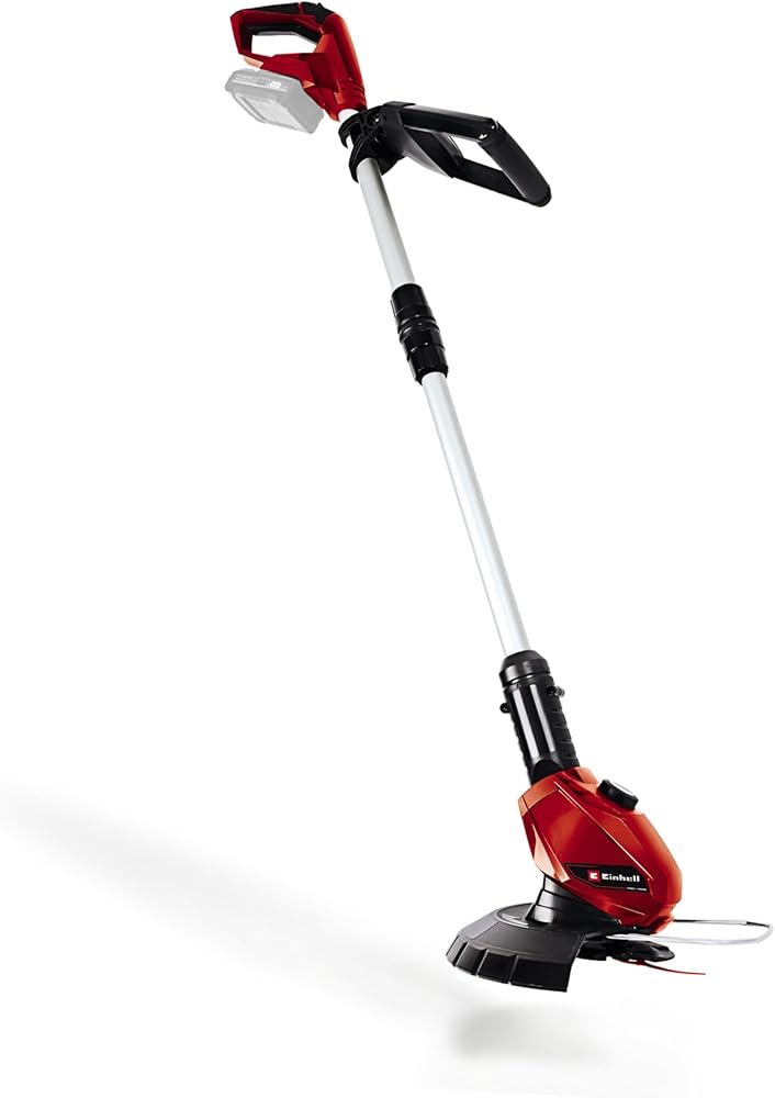 Tagliabordi a batteria Einhell GE-CT 18 Li rosso e nero con asta telescopica