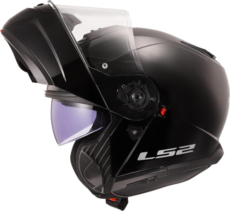 Casco moto modulare LS2 Strobe II nero opaco