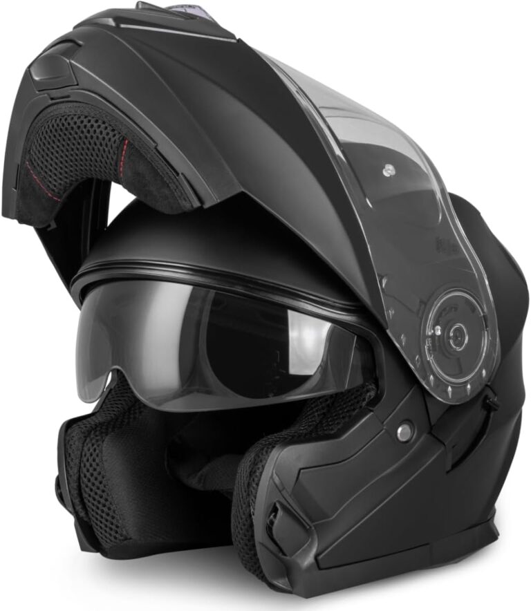 Casco moto modulare VINZ Santos con doppia visiera