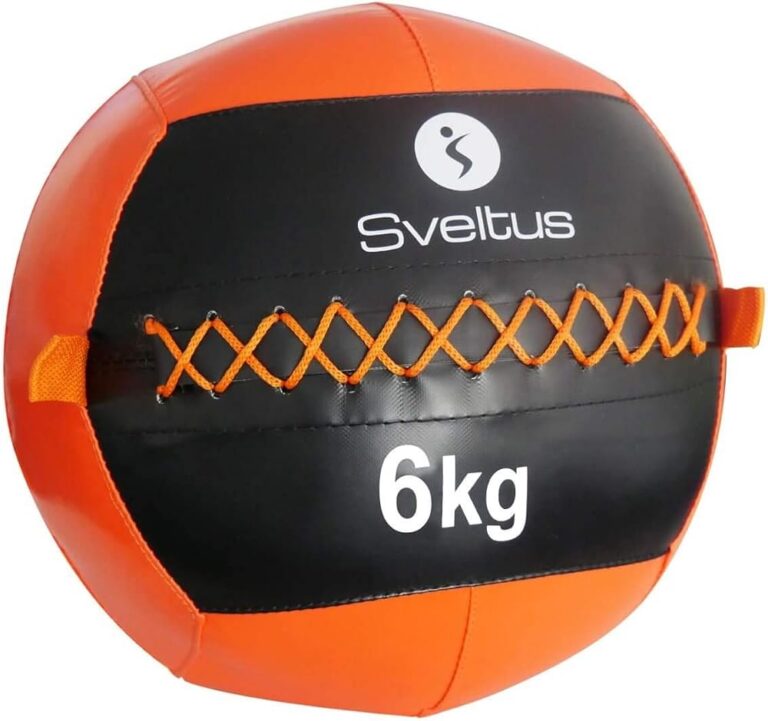 Wall ball Sveltus da 35 cm di diametro, palla medica morbida antirimbalzo per wall ball shot